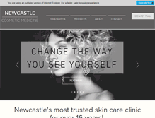Tablet Screenshot of newcastlecosmeticmedicine.com.au